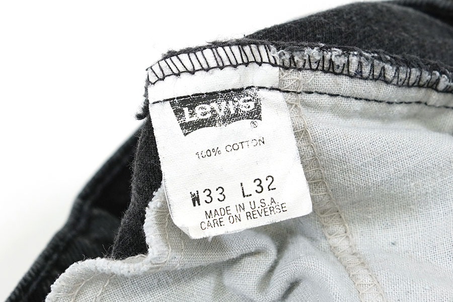 90's Levi's 550 ブラックデニムパンツ 黒タブ 表記(W33 L32) USA製