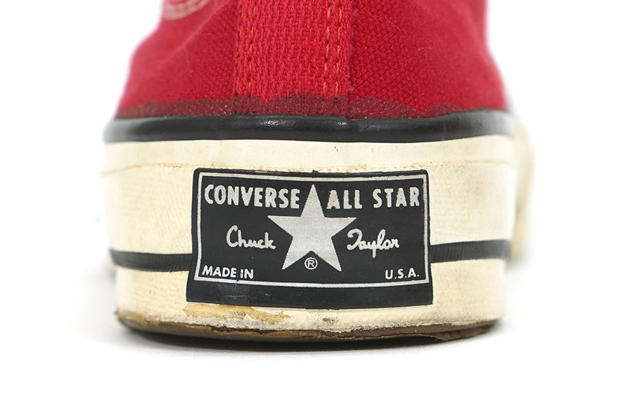 70's コンバース 1つ星 チャックテイラーLO レッド 表記(7) USA製