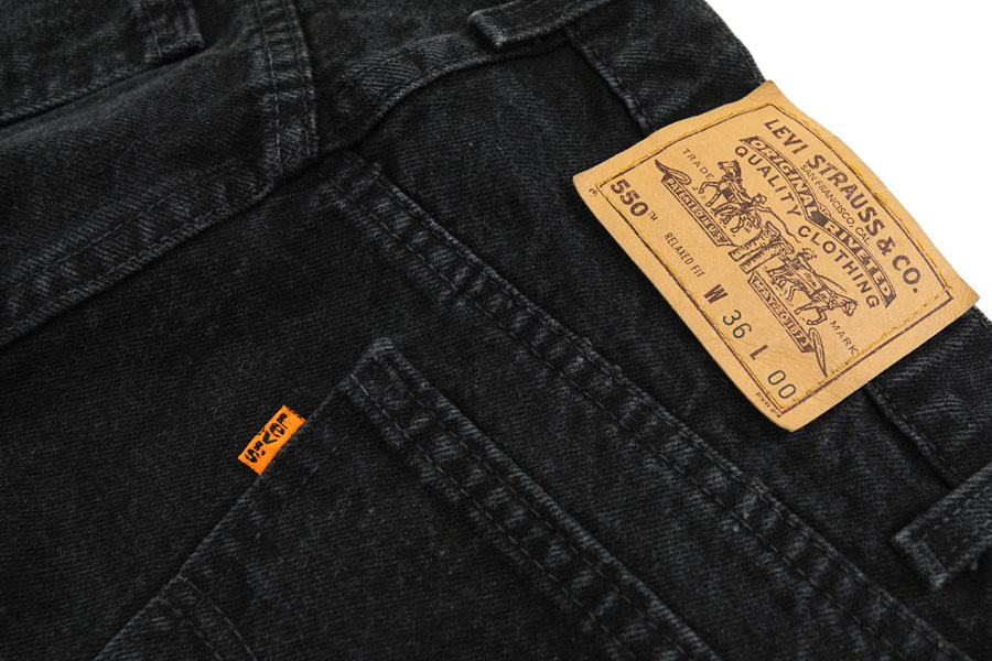 90's Levi's 550 オリジナルショーツ ブラック 表記(36) USA製
