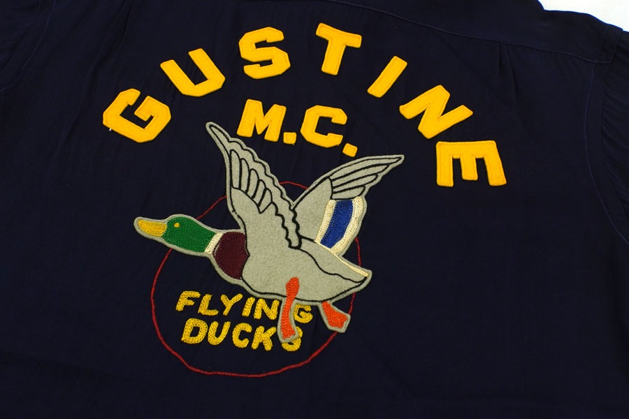 50's Farnsby ''GUSTINE M.C'' レーヨンウエスタンシャツ AMAワッペン 実寸(15 1/2位)
