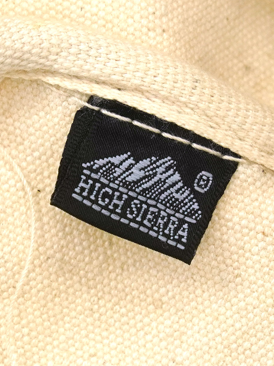 80'S～ HIGH SIERRA CANVAS TOTE BAG NATURAL/NAVY | NEW ITEM