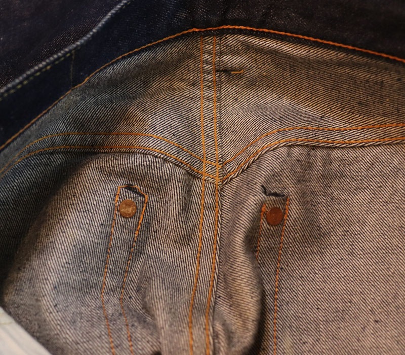1950s LEVIS 504ZXX LEATHER , 1Wash , Size 28 X 34