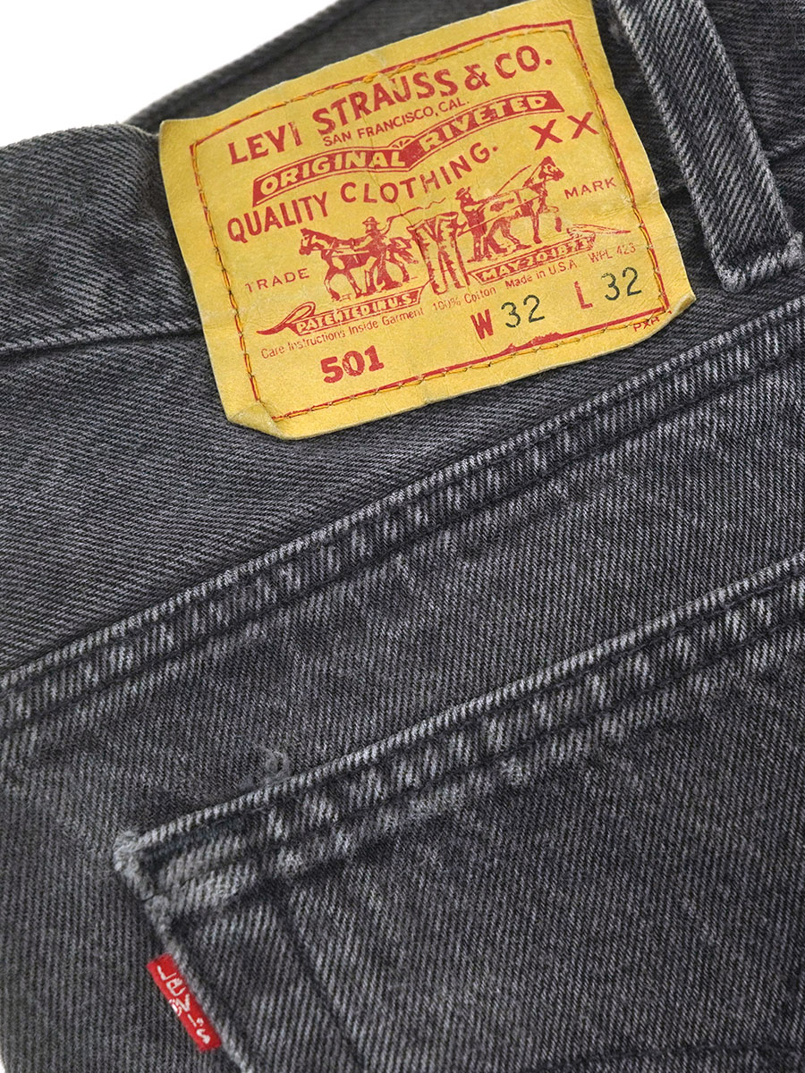 90's LEVI'S 501 ブラック デニムパンツ 表記(W32 L32) USA製 | すべて