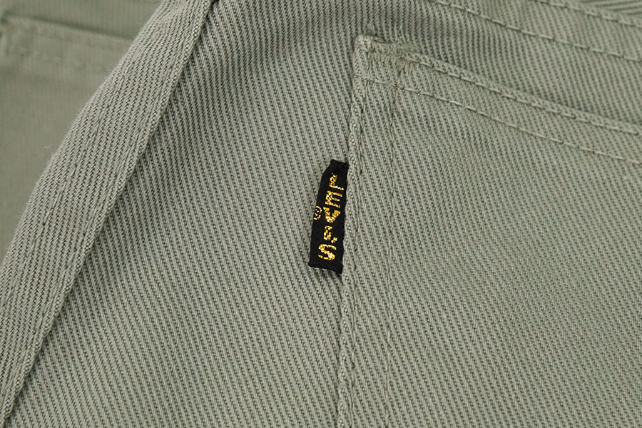 70'S LEVI'S STA-PREST BIG-E COTTON TWILL PANTS MOSS GREY (APPROX.W28 L28.5)