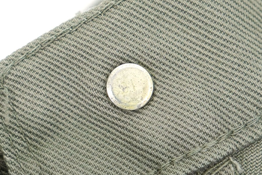 70'S LEVI'S STA-PREST BIG-E COTTON TWILL PANTS MOSS GREY (APPROX.W28 L28.5)