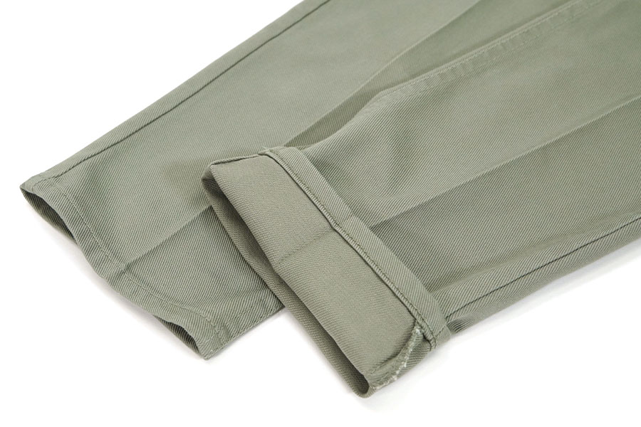 70'S LEVI'S STA-PREST BIG-E COTTON TWILL PANTS MOSS GREY (APPROX.W28 L28.5)