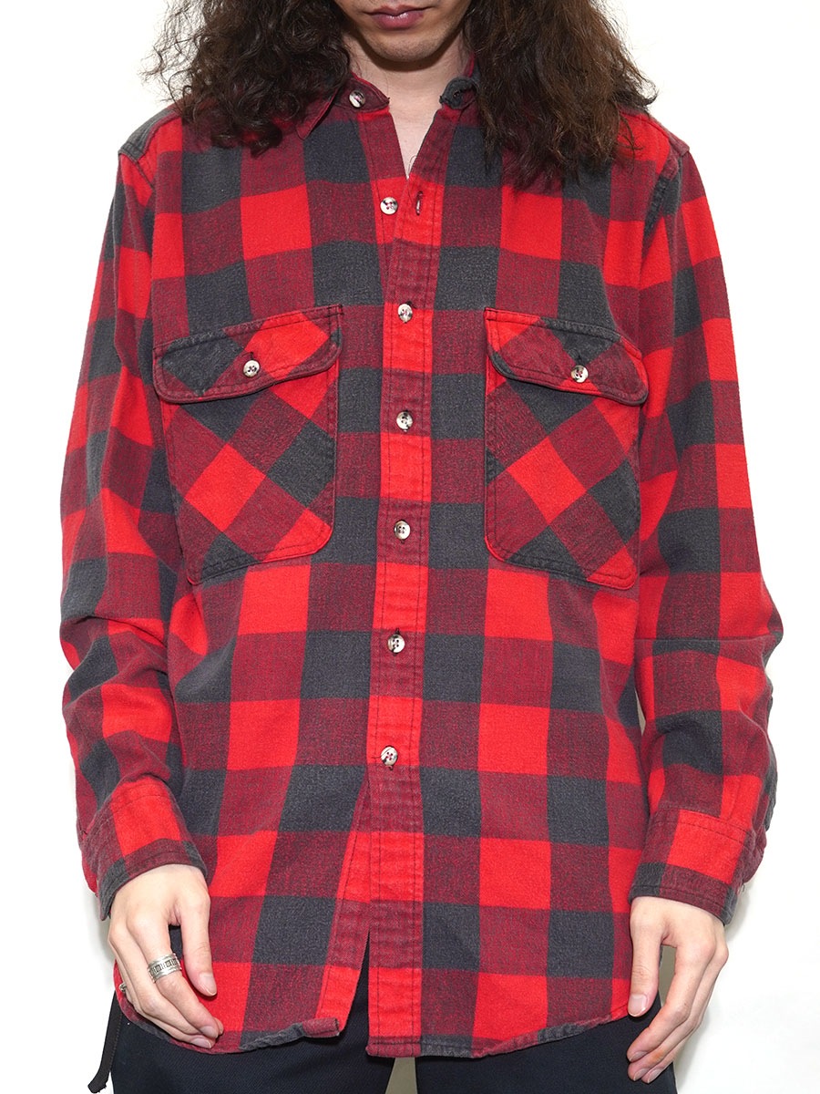 Ricky 赤チェック　オーダー kontex スタイ 今治 タオル タータンチェック 日本製 ビブ