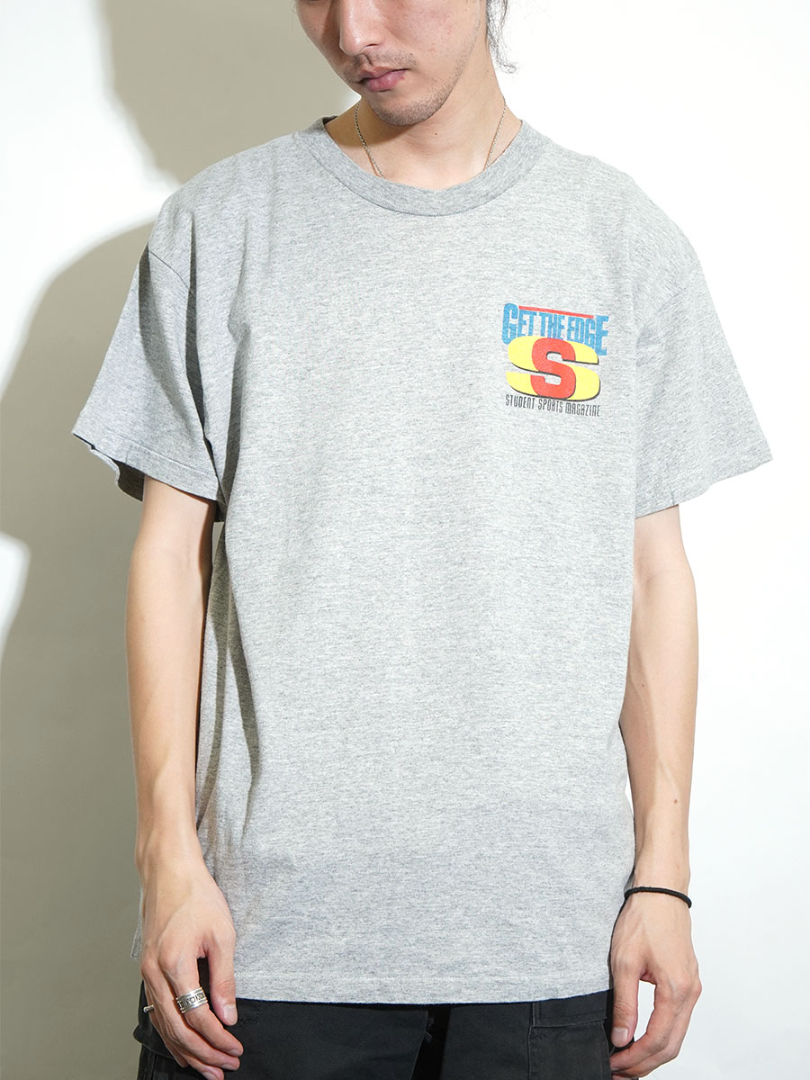 90sワールドインダストリーズ　両面プリントTシャツ　実寸L グッドプリント 90sワールドインダストリーズ 両面プリントTシャツ 実寸L グッド