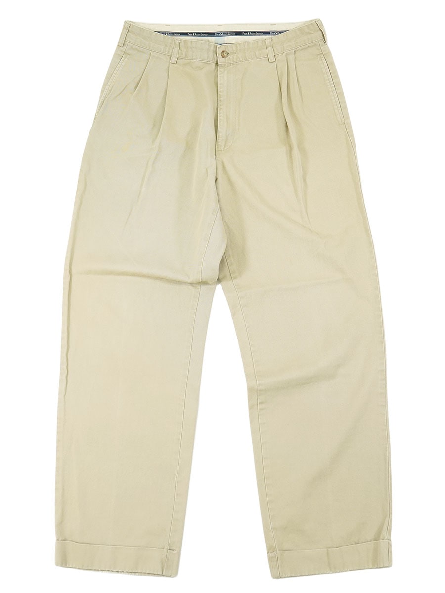 RALPH LAUREN 2TUCK CHINO PANTS BEIGE (SIZE. W34 L32) | すべての