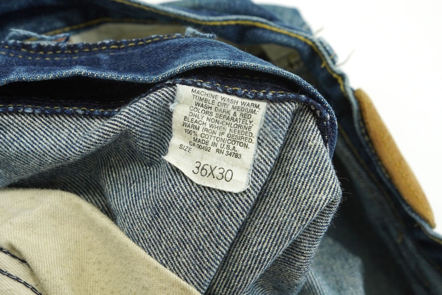 80's Lee 202 ベルボトム デニムパンツ 薄ヒゲ落ち 表記(36x30) | SOLD