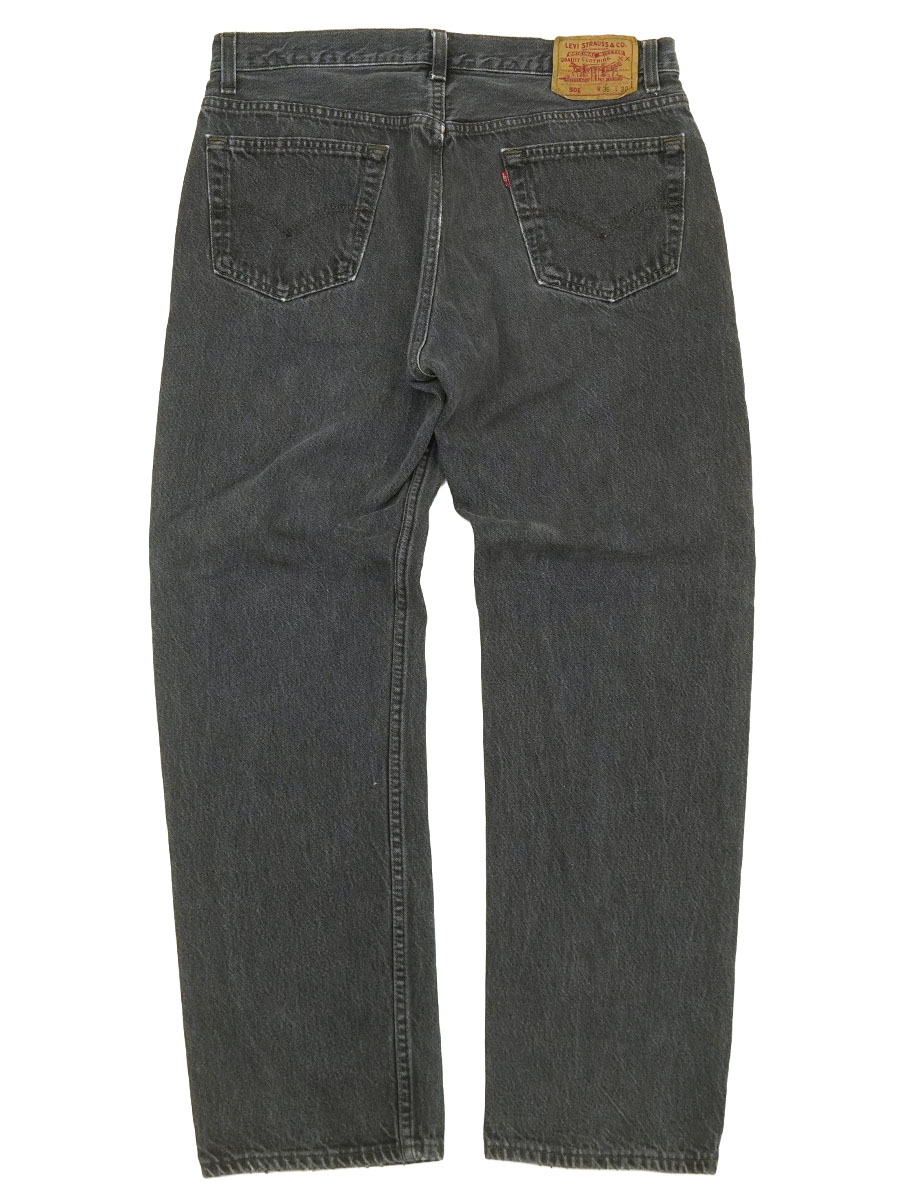 90'S LEVI'S 501 BLACK JEANS (SIZE.W36 L30) MADE IN USA | NEW ITEM