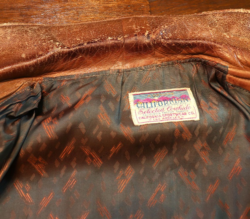 1940s LEATHER JACKET , Size 42