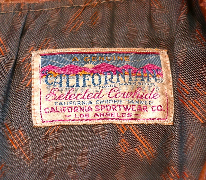 1940s LEATHER JACKET , Size 42