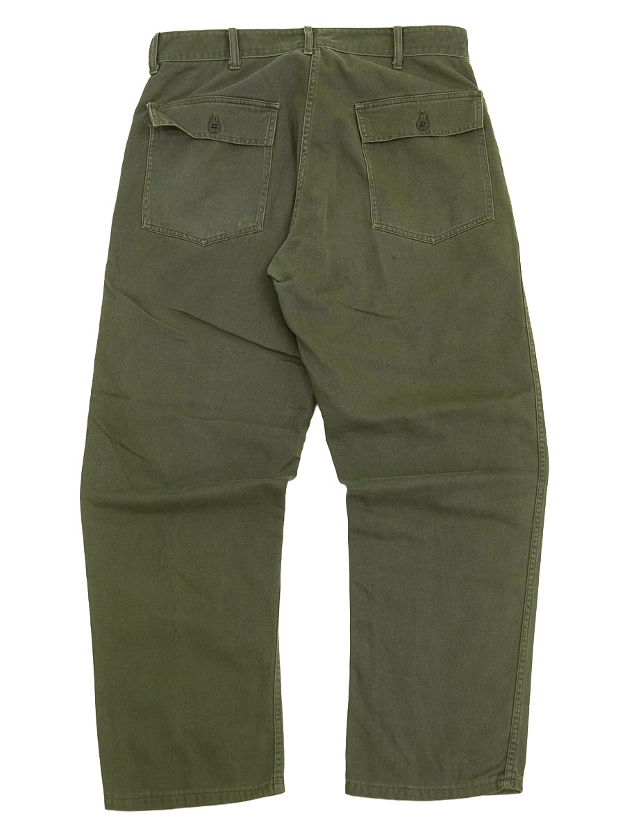 60's～ U.S.ARMY 13スターボタン ベイカーパンツ ジッパータイプ 実寸