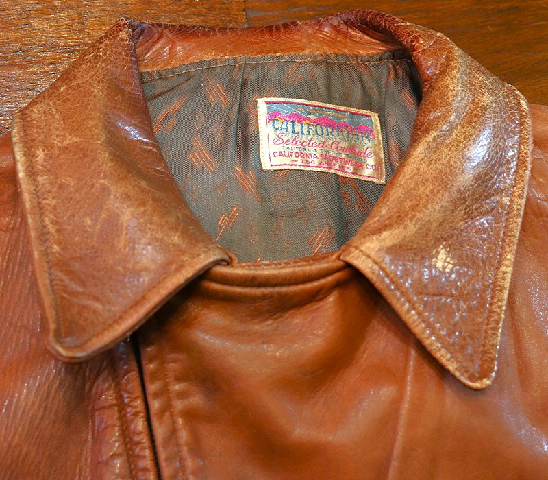 1940s LEATHER JACKET , Size 42
