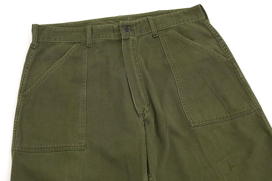 60's～ U.S.ARMY 13スターボタン ベイカーパンツ ジッパータイプ 実寸