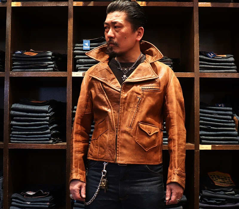 1940s LEATHER JACKET , Size 42