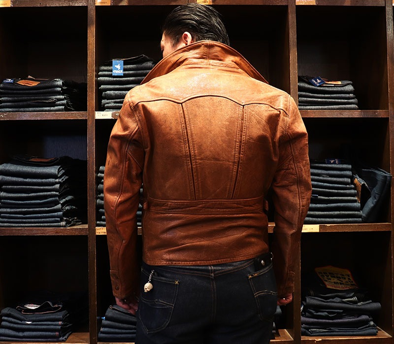 1940s LEATHER JACKET , Size 42