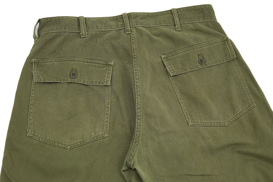 60's～ U.S.ARMY 13スターボタン ベイカーパンツ ジッパータイプ 実寸