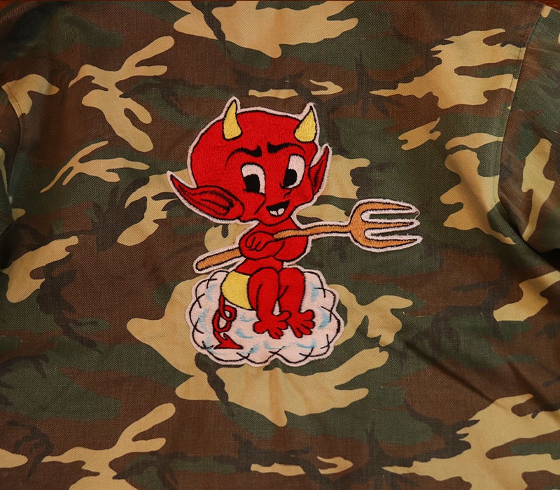 1970s SOUVENIR JACKET , RED DEVIL ,  Size M