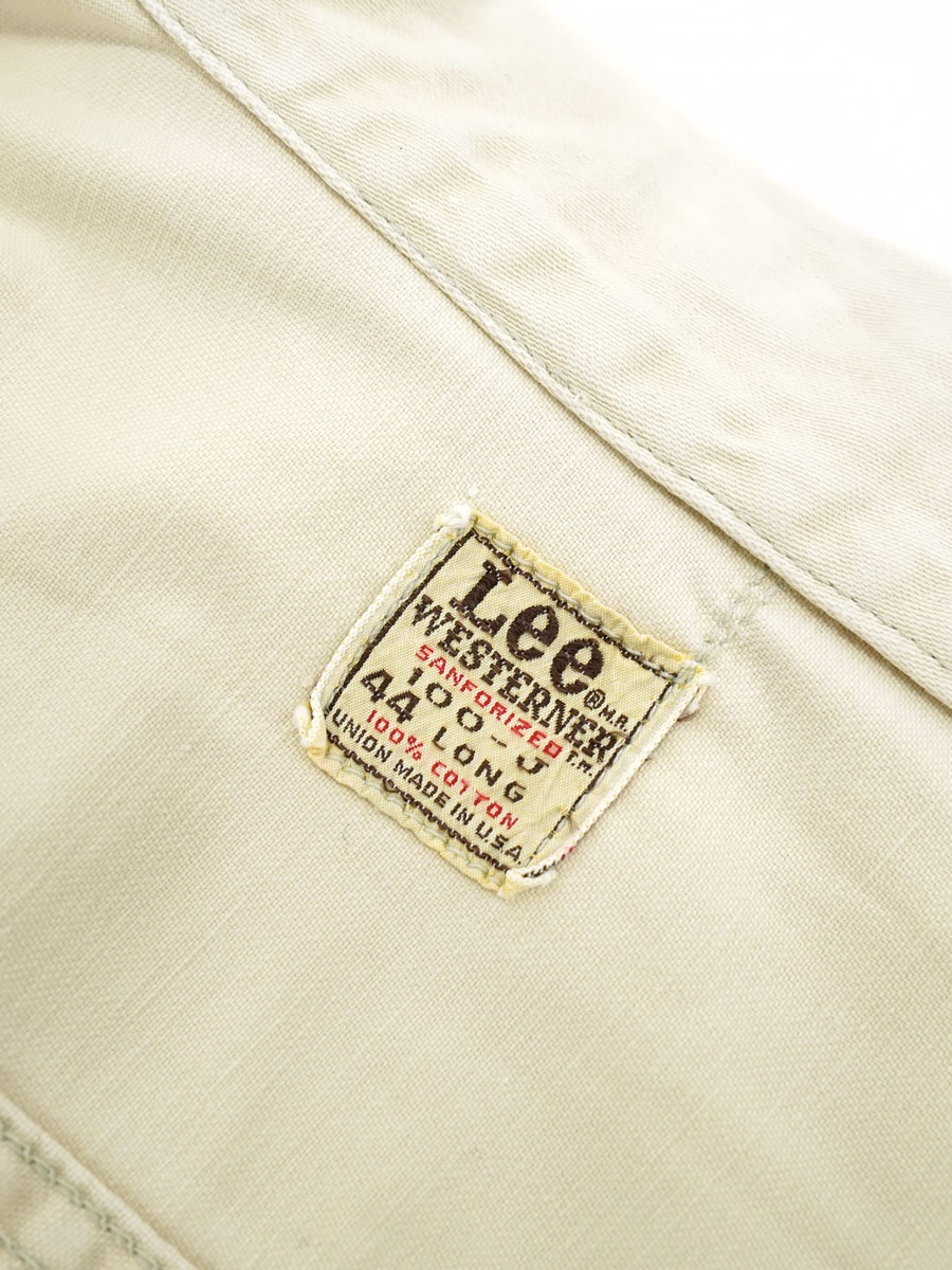 60's～ Lee 100-J WESTERNER ウエスターナ 希少サイズ 表記(44 LONG
