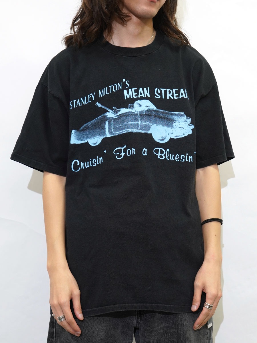 90's Hanes ''STANLEY MILTON'S MEAN STREAK'' Tシャツ ブラック 表記(XL)