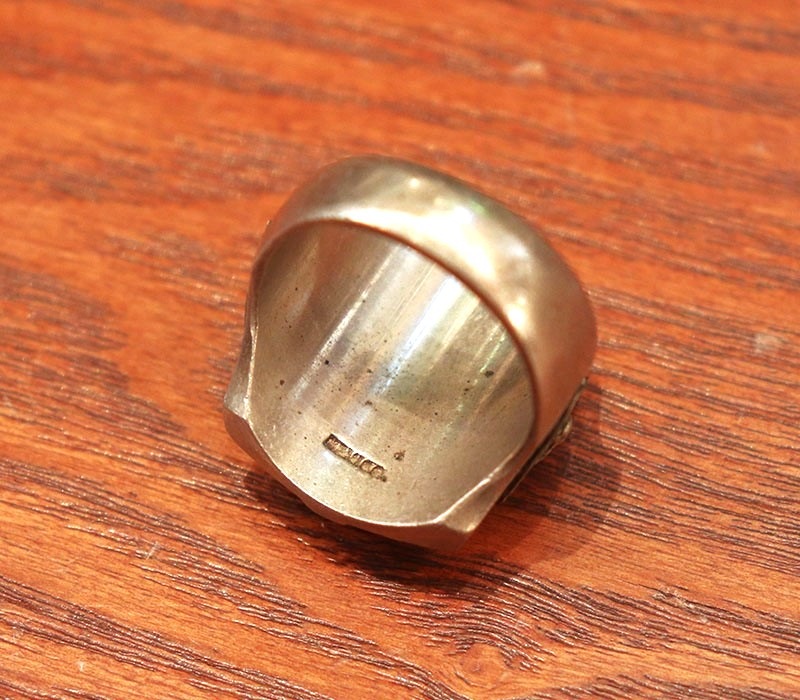 1940s MEXICAN BIKER RING , SKULL No41 , Size 23号