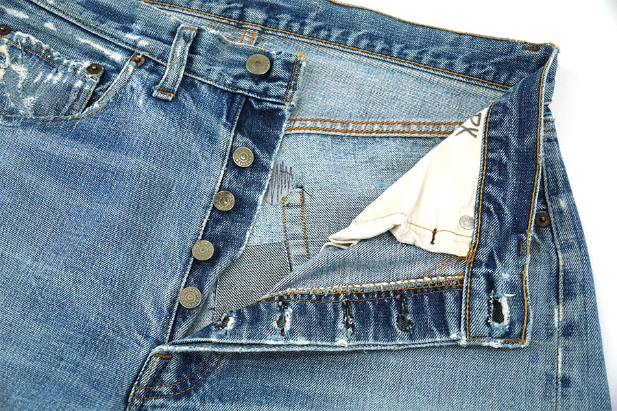 80's Levi's 501 66前期 デニムパンツ 味ありリペア 良雰囲気 表記