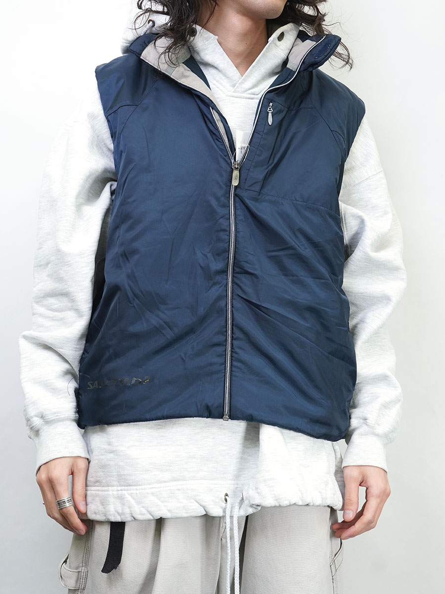 SALOMON プリマロフト ナイロンベスト ネイビー 表記(M) | NEW ITEM