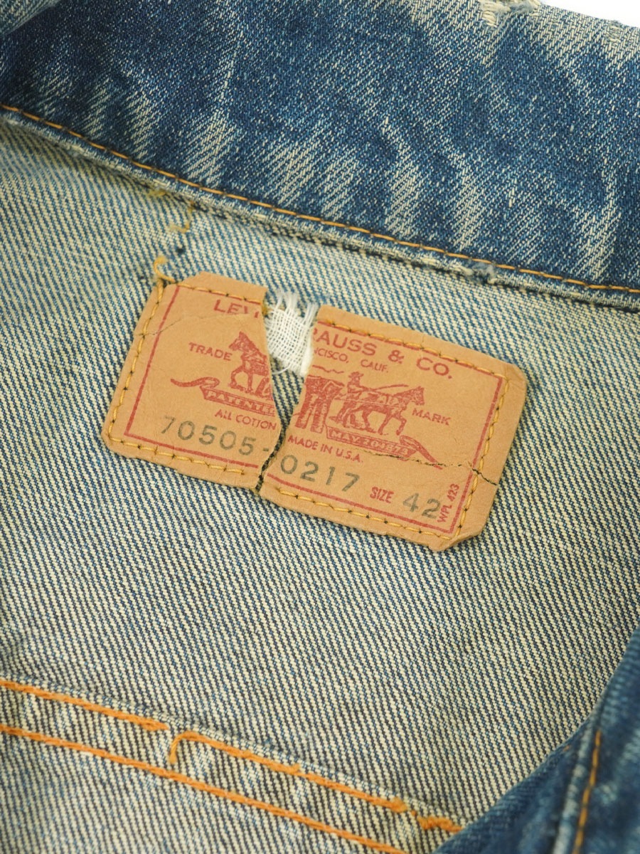 60'S LEVI'S 70505 BIG-E DENIM JACKET (SIZE.42) | すべての商品