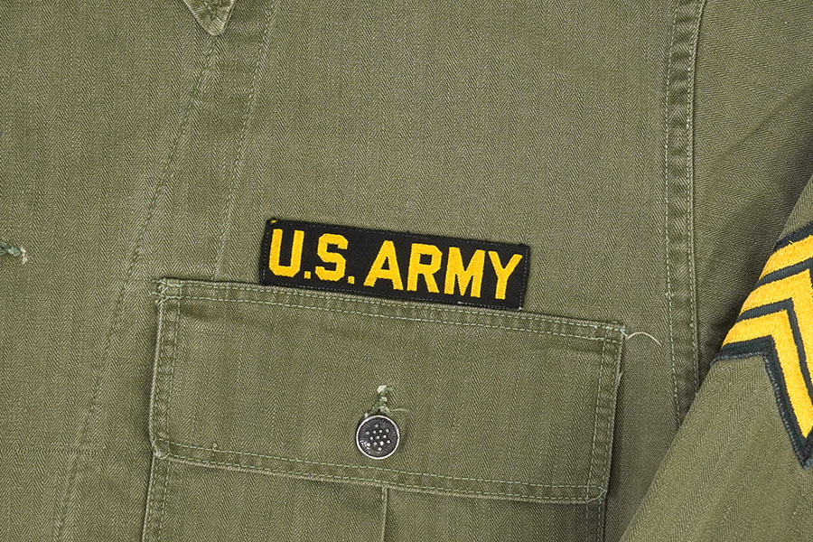 40s US.ARMY M-43 HBT ジャケット　13スターボタン 40's U.S.ARMY M-43 HBTジャケット 13スターボタン 表記(38R