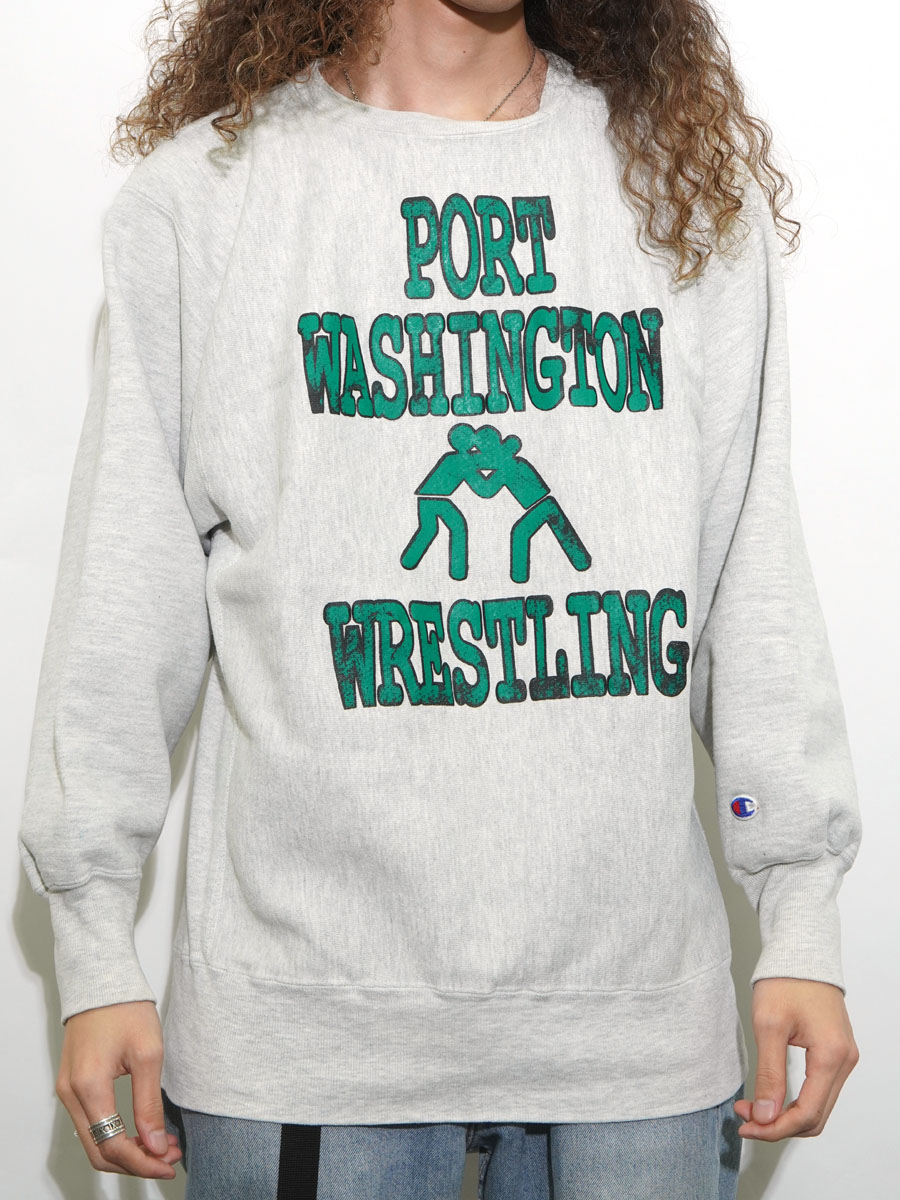 90's 刺繍タグ チャンピオンRW ''PORT WASHINGTON WRESTLING'' 4段