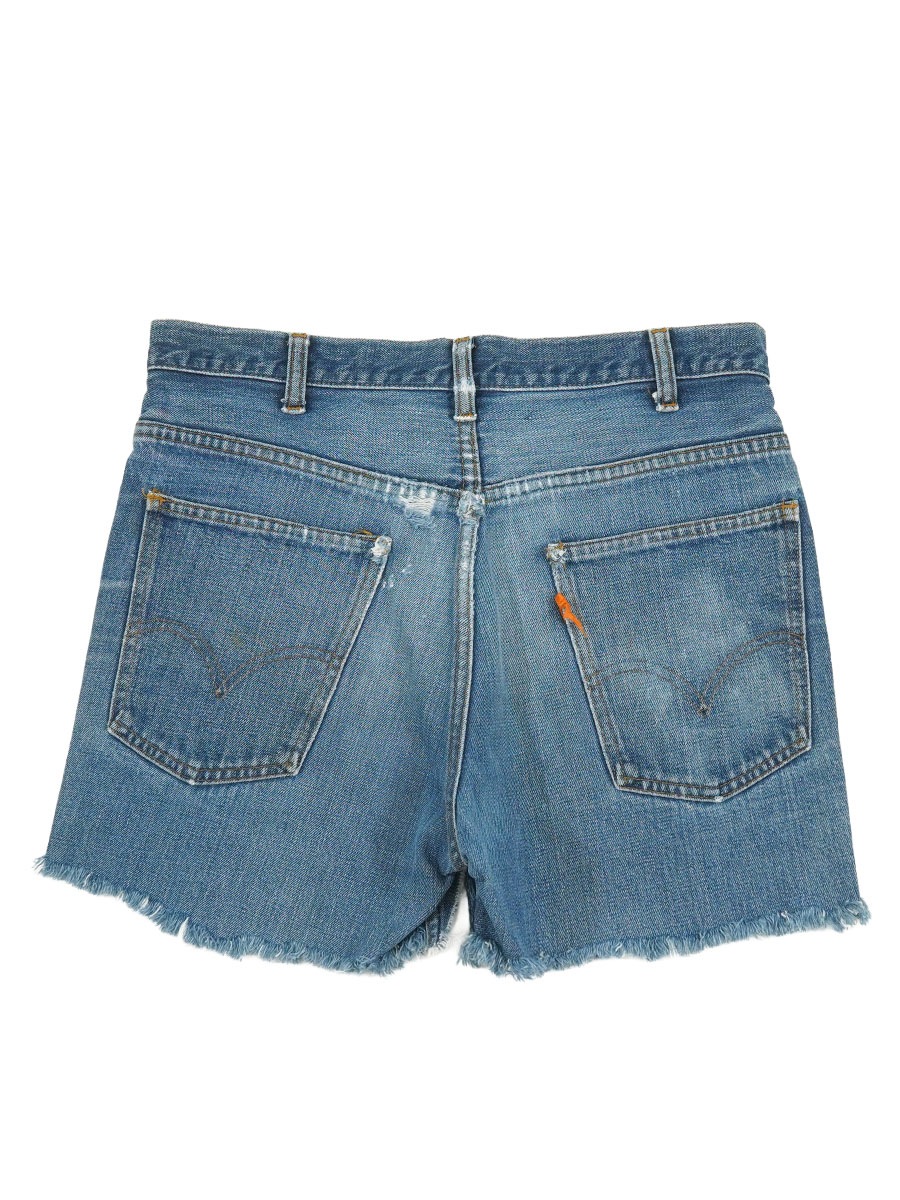 70's LEVI'S カットオフ デニムショーツ 薄ヒゲ 実寸(W33位) | NEW