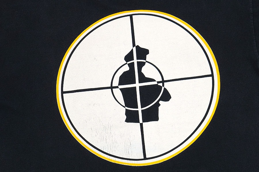 90's Tee Swing ''PUBLIC ENEMY'' 両面プリントTシャツ ネイビー 表記
