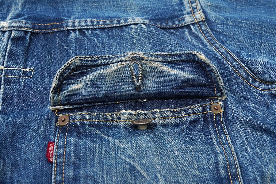 50's Levi's 506XX デニムジャケット スライドバックル 良雰囲気 実寸(44位)