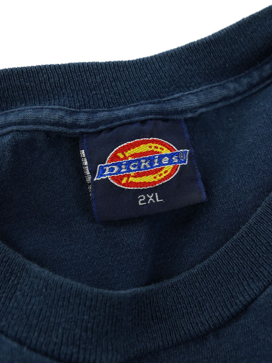 80's～ DICKIES 無地 ポケットTシャツ 表記(2XL) MADE IN USA