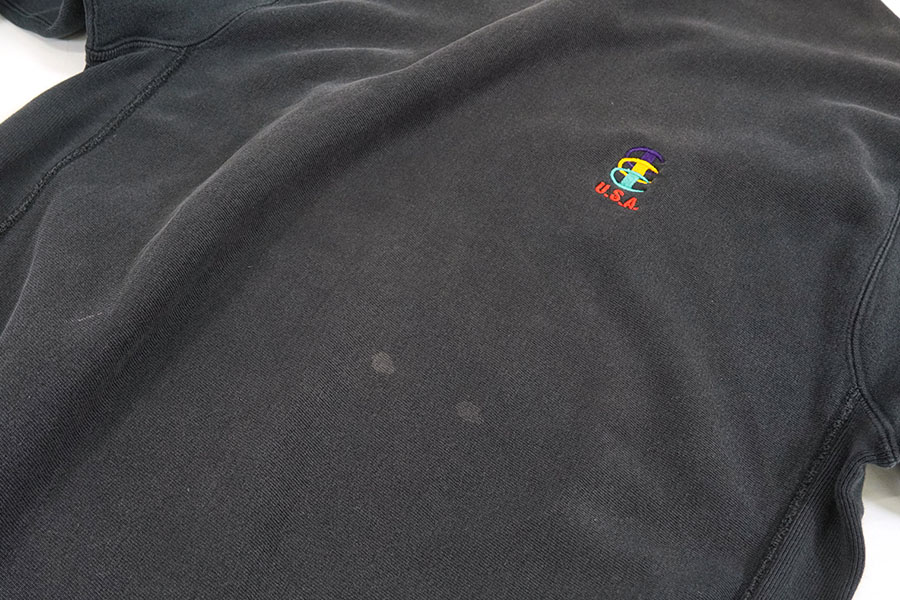 90's 刺繍タグ チャンピオンRW スクリプトロゴ 黒 表記M USA製 90's 刺繍タグ チャンピオンRW 3連スクリプトロゴ刺繍 黒 表記