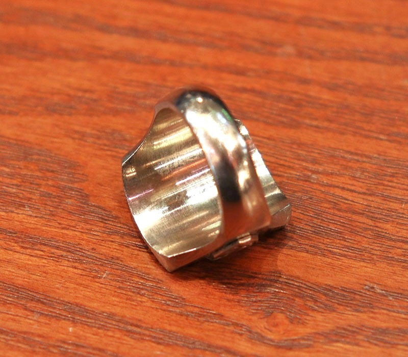 1940s MEXICAN BIKER RING , SKULL No68 , Size 18号