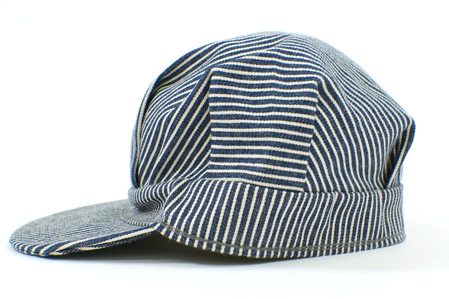 70's～ ヒッコリーストライプ ワークキャップ 表記(M) | NEW ITEM