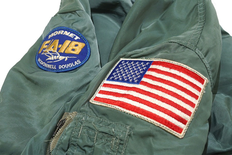 USA製 MA-1 フライト ジャケット ワッペン USA製 ALPHA INDUSTRIES MA-1 フライトジャケット ワッペン付き 表記