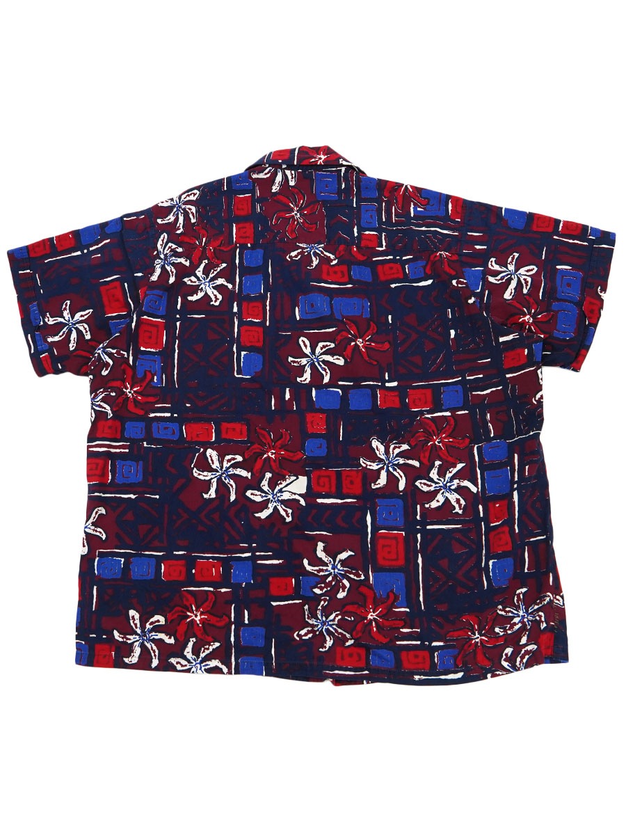 50's SHAHEEN'S OF HONOLULU コットン ハワイアンシャツ 表記(XL)