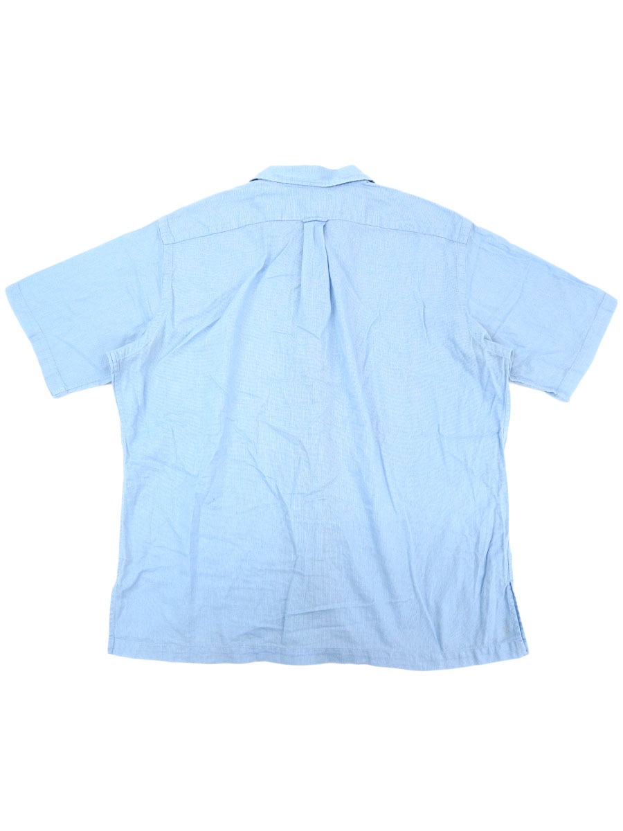 RALPH LAUREN CALDWELL 100% COTTON SHORT SLEEVE LOOP COLLAR SHIRT