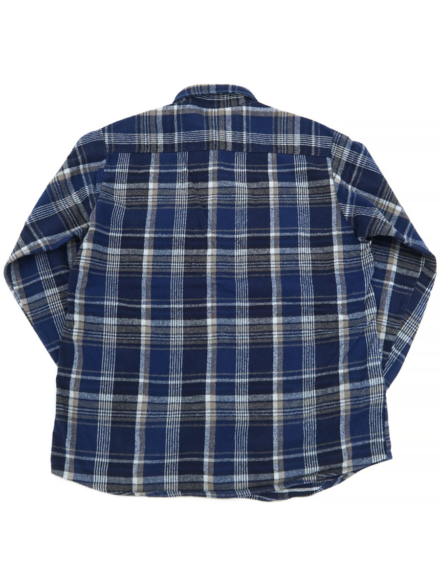 90'S FIVEBROTHER PLAID FLANNEL SHIRT (SIZE. TALLMAN X LARGE) MADE