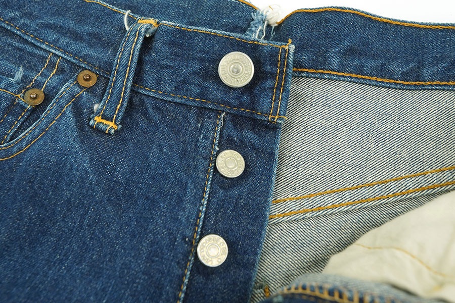 70'S LEVI'S 501 BIG E CUSTOM DENIM SKIRT (APPROX.W30)