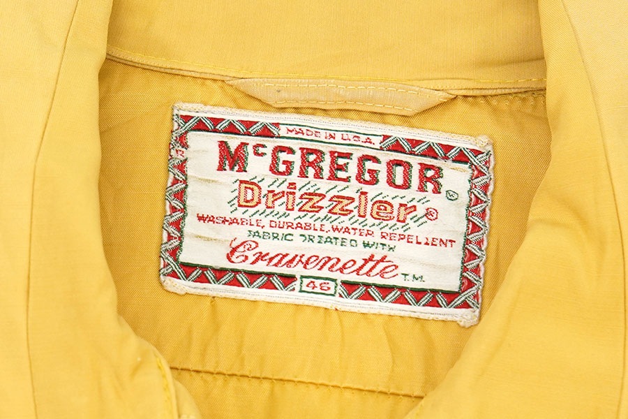 60's McGREGOR ドリズラージャケット マスタード 表記(46) | NEW ITEM