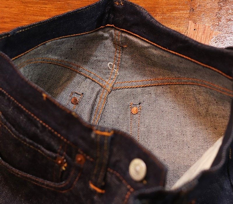 1950s LEVIS 501ZXX LEATHER , NO WSH , Size W30 L30