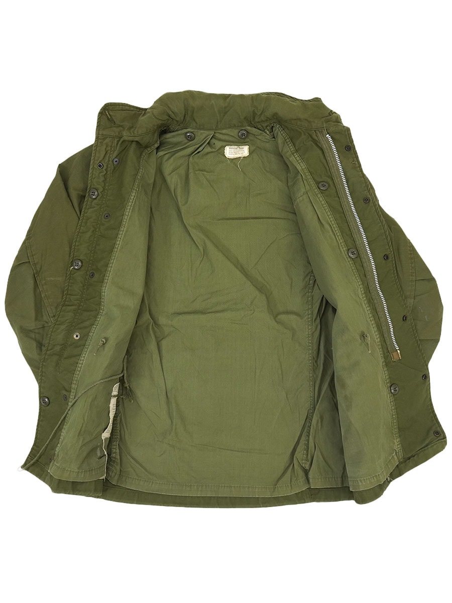 60's～ U.S.ARMY M-65 フィールドジャケット アルミジップ 表記