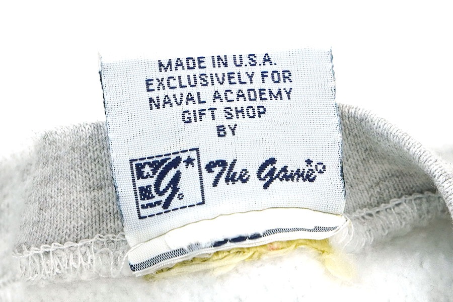 90's NAVAL ACADEMY ''NAVY'' RWタイプ スウェット グレー 実寸(L位) USA製