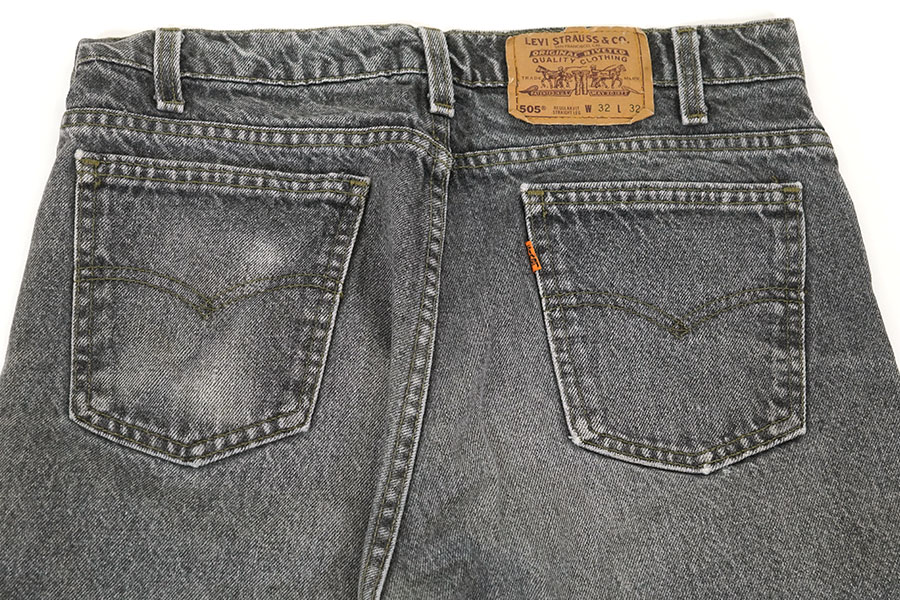 90'S LEVI'S 505 BLACK JEANS (SIZE.W32 L32) MADE IN USA | NEW ITEM