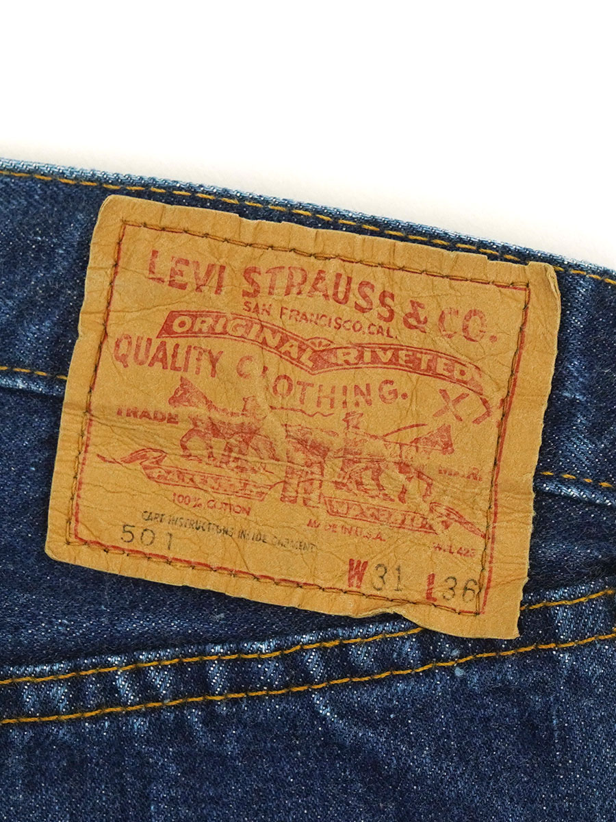 70's Levi's 501 66前期 デニムパンツ 良雰囲気 表記(31x36) スレーキ